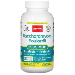 Jarrow Formulas, Saccharomyces Boulardii + MOS, 5 Bilhões, 90 Cápsulas Vegetais