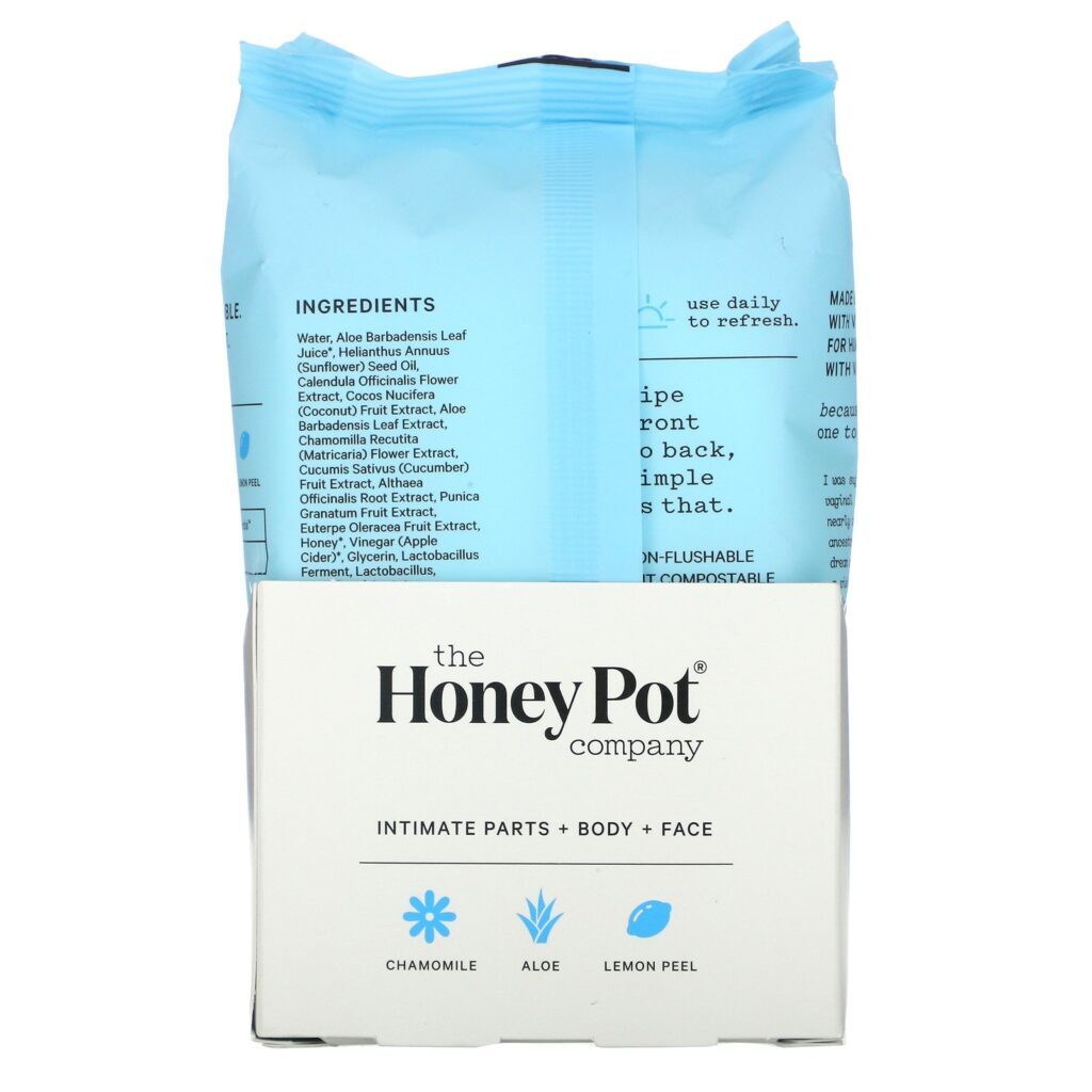 The Honey Pot Company, Sensitive Wipes, 30 Count - Imagem 2
