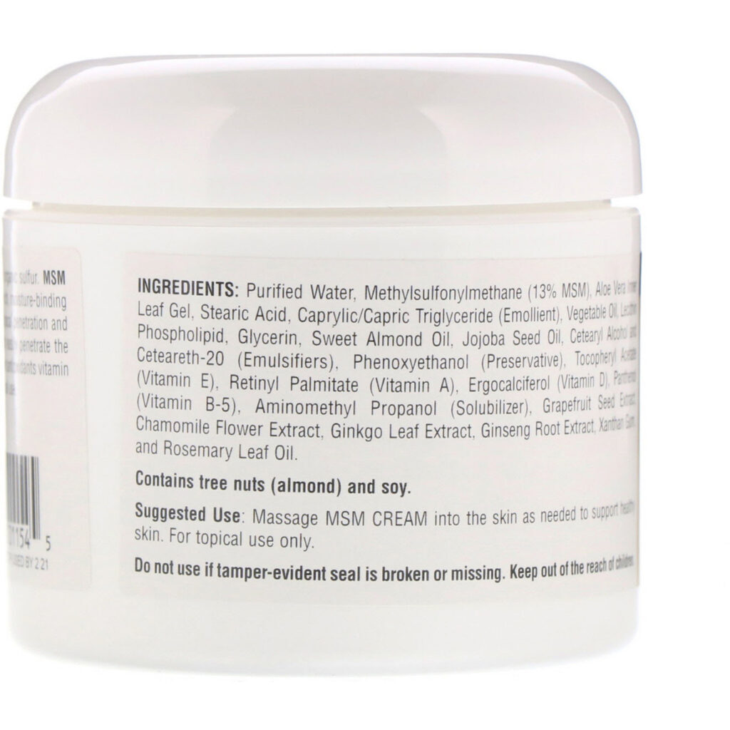 Source Naturals, Creme MSM, 4 oz (113,4 g) - Imagem 2