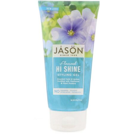 Jason Natural, Gel Estilizador, Semente de Linhaça de Alto Brilho, 6 oz (170 g)