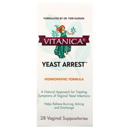 Vitanica, Yeast Arrest, Suporte Vaginal, 28 Supositórios Vaginais