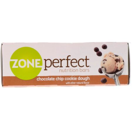 ZonePerfect, Barras nutricionais, Massa de biscoito com chips de chocolate, 12 Barras, 1,58 oz (45 g) Cada - Image 2