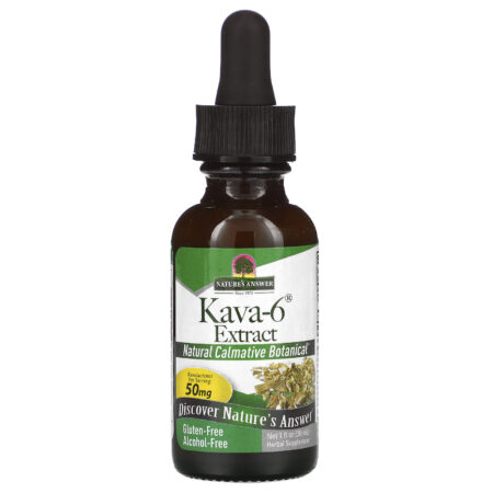 Nature's Answer, Kava-6, Extrato Sem Álcool, 1 fl oz (30 ml) - Image 3