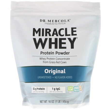 Dr. Mercola, Whey Protein Miracle em Pó, Original, 16 oz (454 g)