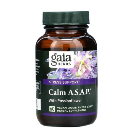 Gaia Herbs, Calm A.S.A.P., 60 Vegan Liquid Phyto-Caps - Image 3