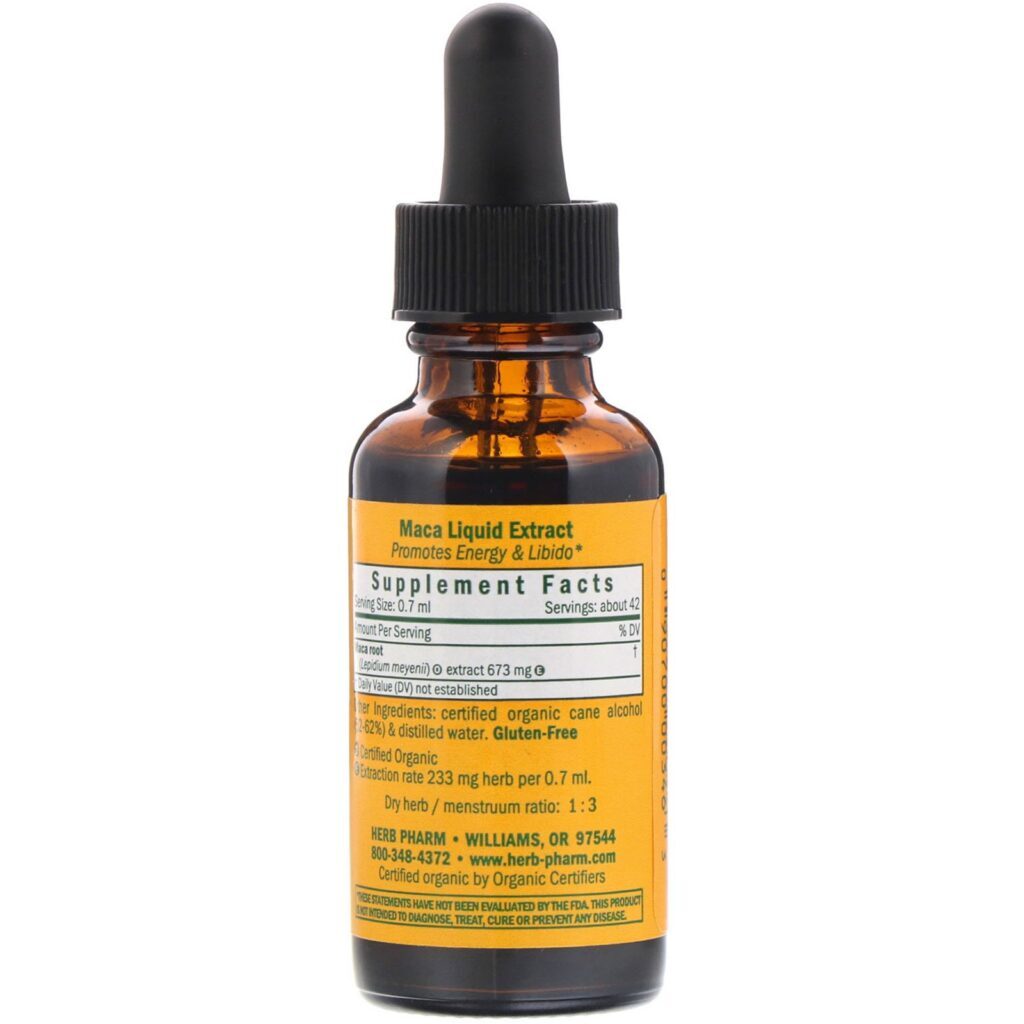 Herb Pharm, Maca, 1 fl oz (30 ml) - Imagem 2