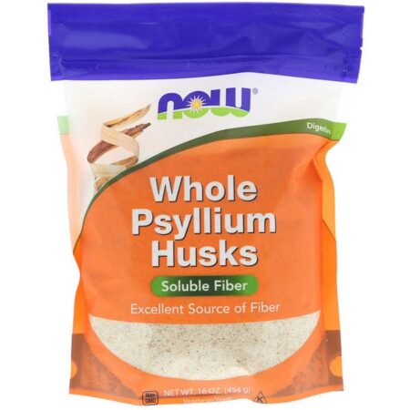 Now Foods, Cascas de Psyllium Inteiras, 454 g (16 oz)