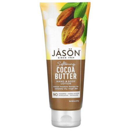 Jason Natural, Loção para Mãos e Corpo, Manteiga de Cacau Amaciante, 8 oz (227 g)