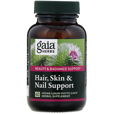 Gaia Herbs, Hair, Skin & Nail Support, 60 Vegan Liquid Phyto-Caps - Image 3