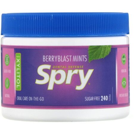 Xlear, Spry, Berryblast Mints, Sem Açúcar, 240 Unidades (144 g)