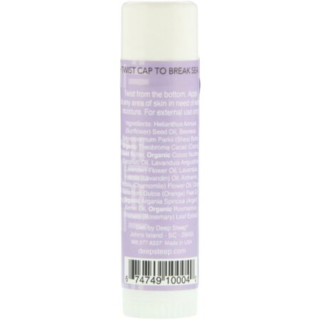 Deep Steep, Moisture Stick Body Balm, Lavender Chamomile, .5 oz (15 g) - Image 2