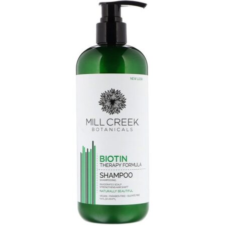 Mill Creek Botanicals, Shampoo Biotina, Fórmula de Terapia, 414 ml (14 fl oz)