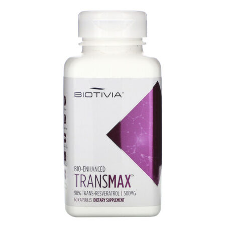 Biotivia, Transmax, 500 mg, 60 Cápsulas