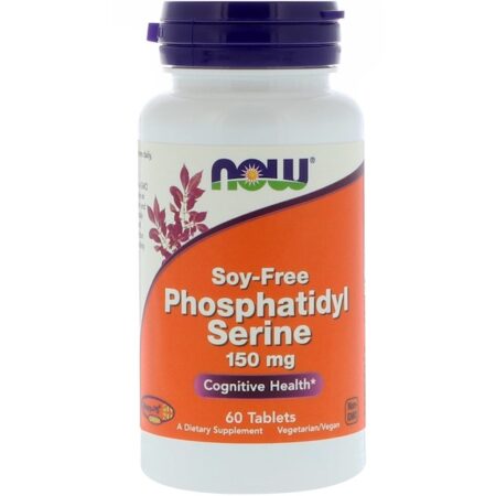 Now Foods, Phosphatidyl Serine, Soy-Free, 150 mg, 60 Comprimidos