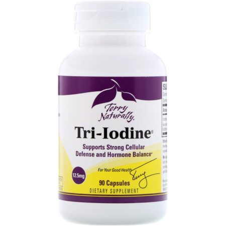 Terry Naturally, Tri-Iodine, 12,5 mg, 90 Cápsulas - Image 3