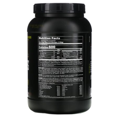 Universal Nutrition, Crescimento real, ganho de massa, sorvete de chocolate, 3,8 lb. (1,73 kg) - Image 2