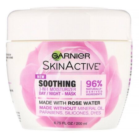 Garnier, SkinActive, Soothing 3-in-1 Moisturizer with Rose Water, 6.75 fl oz (200 ml)