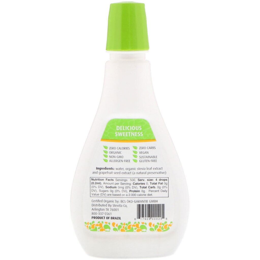 Stevita, Estévia Líquida Orgânica, 100 ml - Imagem 2
