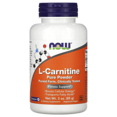 Now Foods, L-Carnitina, Pó Puro, 85 g (3 oz)