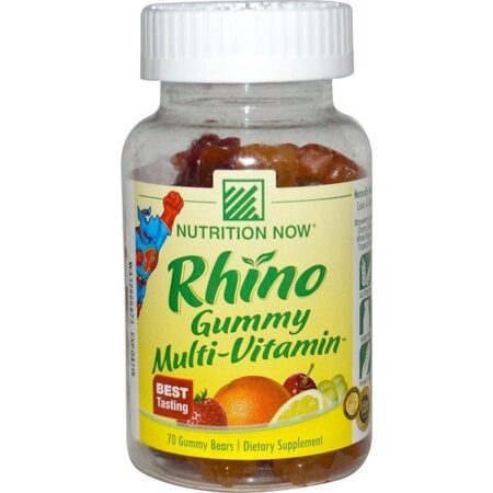 Nutrition Now, Rhino, Balas Multivitamínicas, 70 Unidades