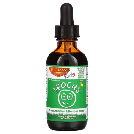 Bioray, NDF Focus, Boost Attention &amp; Remove Toxins, Kids, Sabor Cítrico, 2 fl oz. (60 ml) - Imagem 3