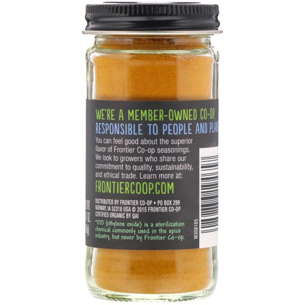 Frontier Natural Products, Orgânico, Raiz de Cúrcuma, 1.41 oz (40 g) - Imagem 2