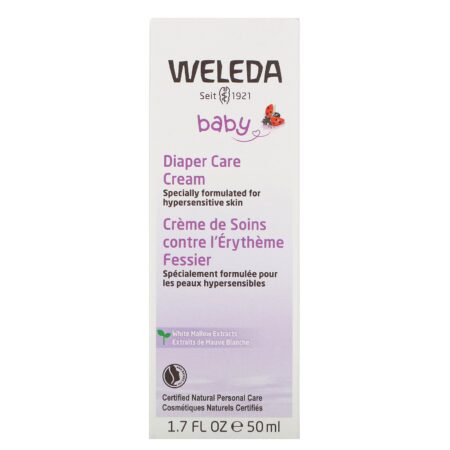 Weleda, Baby, Diaper Care Cream, White Mallow Extracts, 1.7 fl oz (50 ml) - Image 2