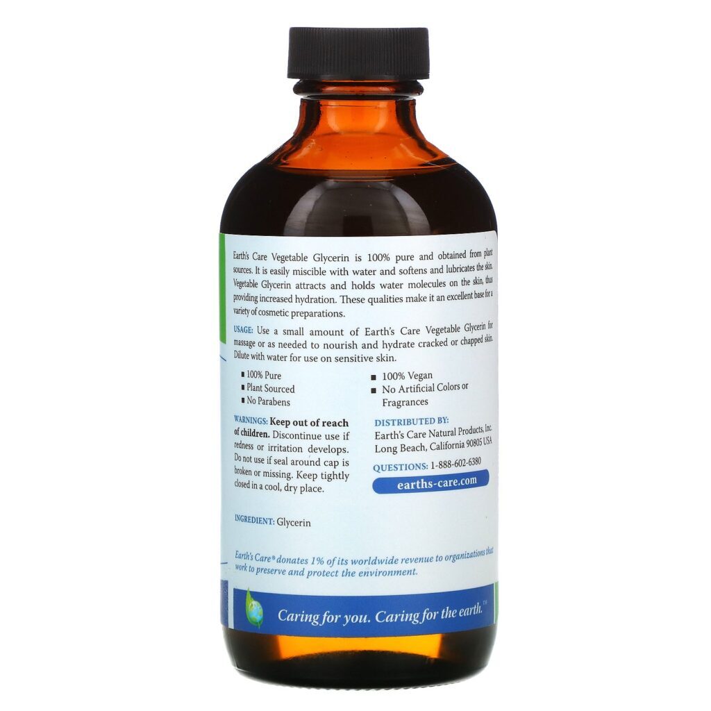 Earth's Care, Glicerina Vegetal, 8 Fl oz (236 ml) - Imagem 2
