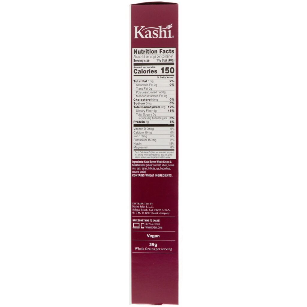 Kashi, Pasta de 7 Grãos Inteiros, 6,5 oz (184 g) - Imagem 2