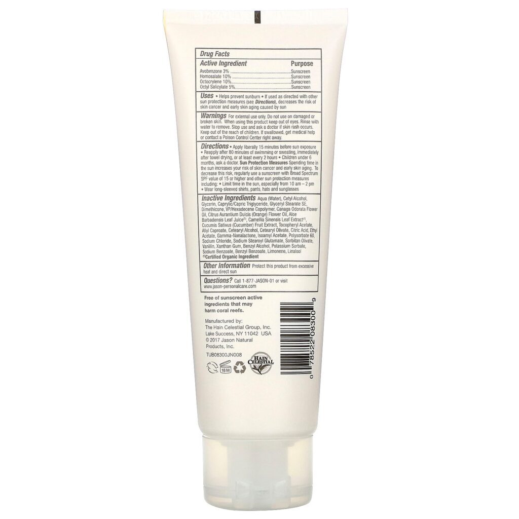 Jason Natural, Família, Protetor Solar Natural, FPS 45, 113 g (4 oz) - Imagem 2
