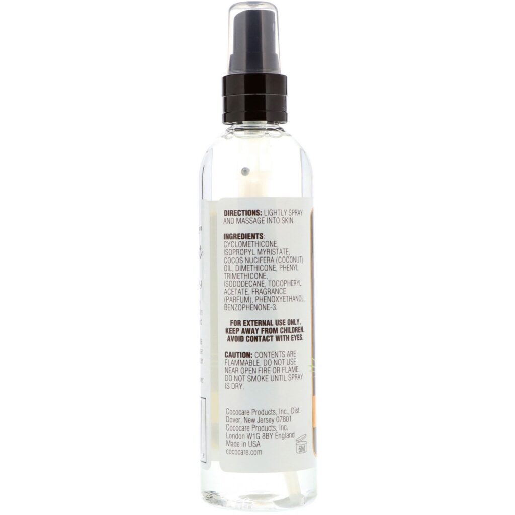 Cococare, Coconut Dry Oil Body Spray, 6 fl oz (180 ml) - Imagem 2