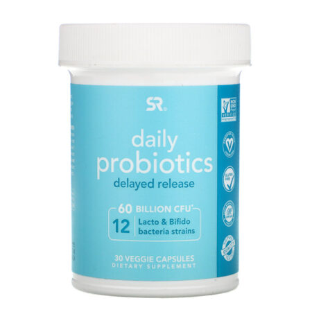 Sports Research, Daily Probiotics Delayed Release, 60 Billion CFU, 30 Veggie Capsules