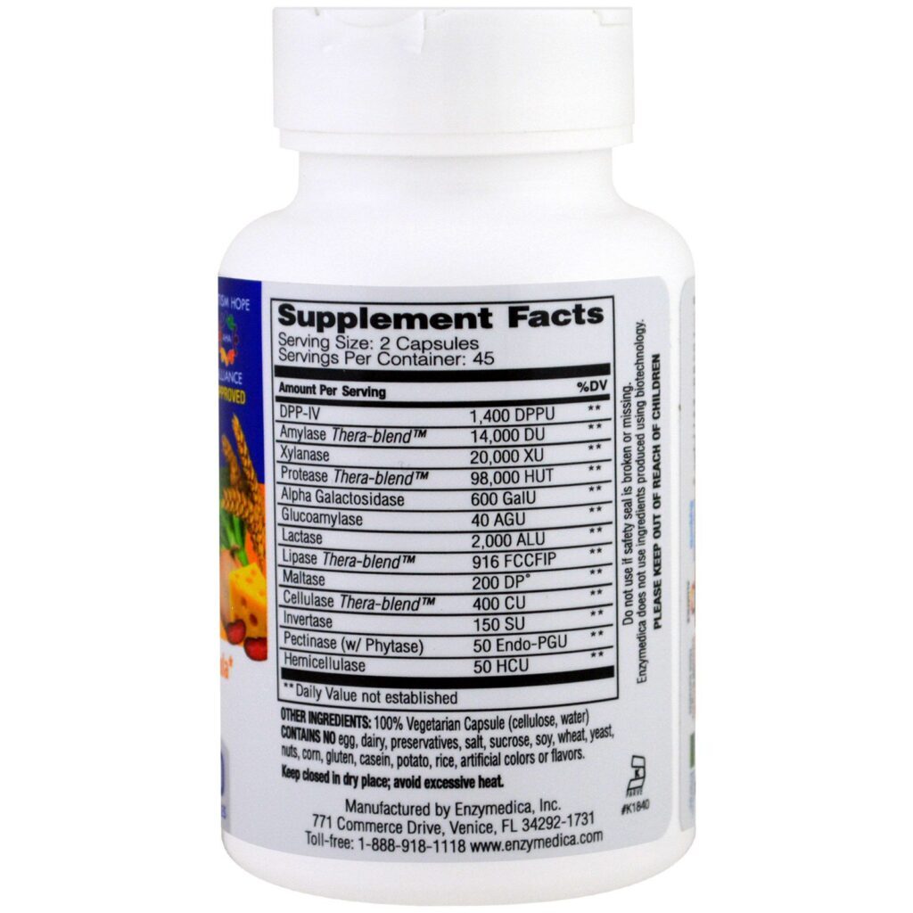 Enzymedica, Digest Spectrum, 90 Cápsulas - Imagem 2