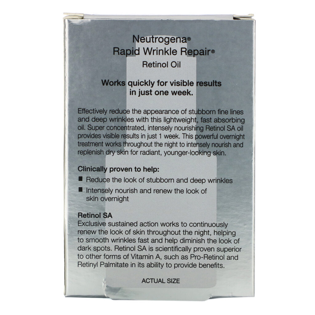Neutrogena, Rapid Wrinkle Repair, Retinol Oil, 1 fl oz (30 ml) - Imagem 3