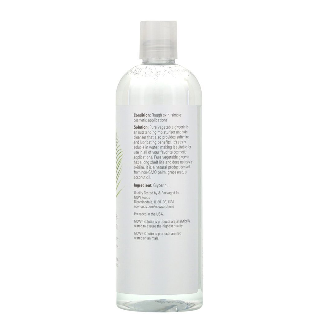 Now Foods, Soluções, Glicerina Vegetal, 473 ml (16 fl oz) - Imagem 2