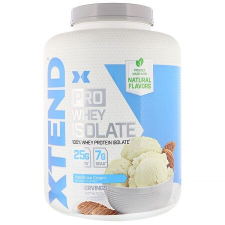 Xtend, Xtend Pro, Isolado de Whey, Sorvete de Baunilha, 2,27 kg (5 lb)