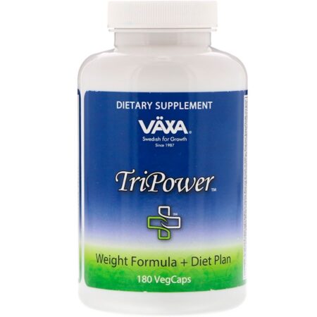 Vaxa International, TriPower, Fórmula de Peso + Dieta, 180 Cápsulas Vegetais