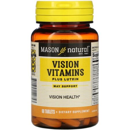 Mason Natural, Vitaminas para a Visão Mais Luteína, 60 Comprimidos