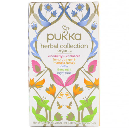 Pukka Herbs, Organic Herbal Tea Collection, 20 Herbal Tea Sachets, 1.21 oz (34.4 g)