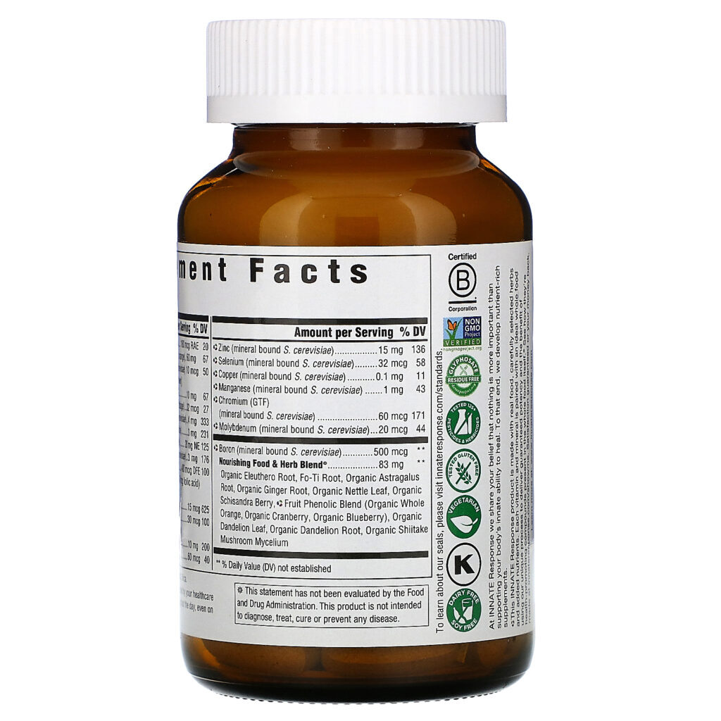 Innate Response Formulas, One Daily para Homens, Sem Ferro, 60 Comprimidos - Imagem 3