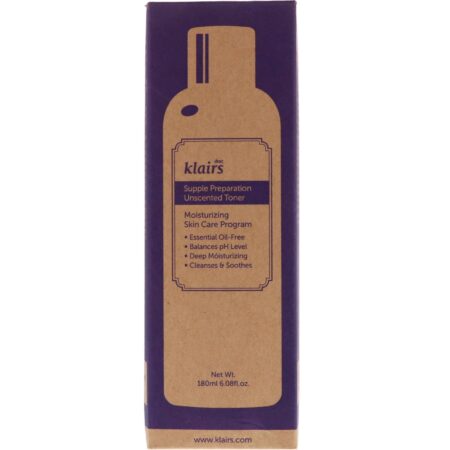 Dear, Klairs, Toner Suave e Sem Perfume de Preparação da Pele, 180 ml (6,08 fl oz) - Image 2