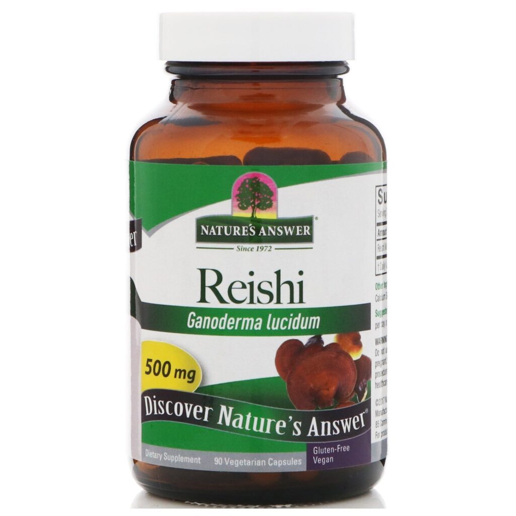 Nature's Answer, Reishi, 500 mg, 90 Cápsulas Vegetarianas - Imagem 3