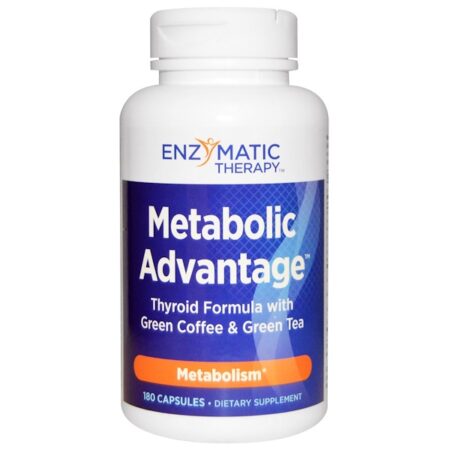 Nature's Way, Metabolic Advantage, Fórmula para a Tireóide com Café Verde e Chá Verde, Metabolismo, 180 Cápsulas