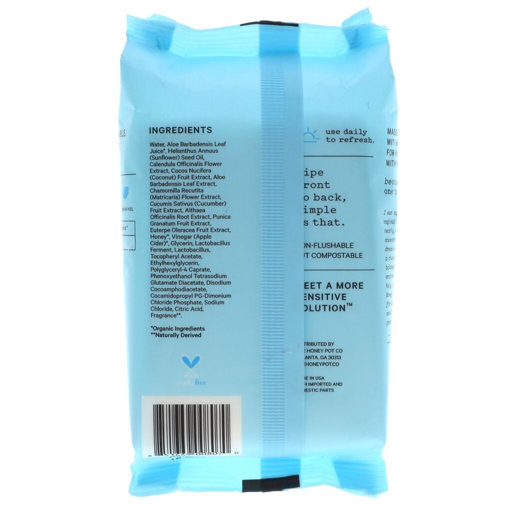 The Honey Pot Company, Sensitive Wipes, 30 Count - Imagem 3
