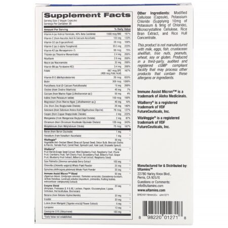 Ultamins, Multivitamínico para Homens Acima de 50 Anos com CoQ10, Cogumelos, Enzimas, Vegetais e Frutos Silvestres, 60 Cápsulas Vegetais - Image 2