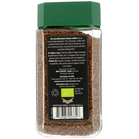 Mount Hagen, Café Orgânico Fairtrade, Instantâneo, Descafeinado, 100 g (3,53 oz) - Image 2