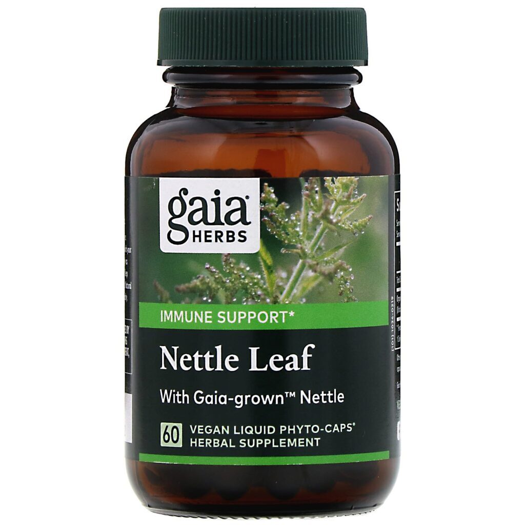 Gaia Herbs, Folha de Urtiga, 60 Liquid Phyto-Caps Veganas - Imagem 3