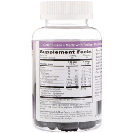 Nature's Way, Sambucus Gummies for Kids Standardized Elderberry, 60 Gummies - Imagem 2