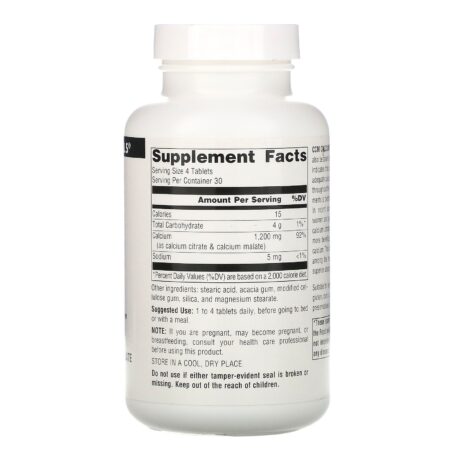 Source Naturals, Cálcio CCM, 300 mg, 120 tabletes - Image 2