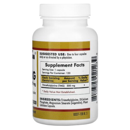 Kirkman Labs, TMG (Trimetilglicina), 500mg, 120 Cápsulas - Image 2